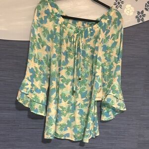 Women's Green Starfish Blouse